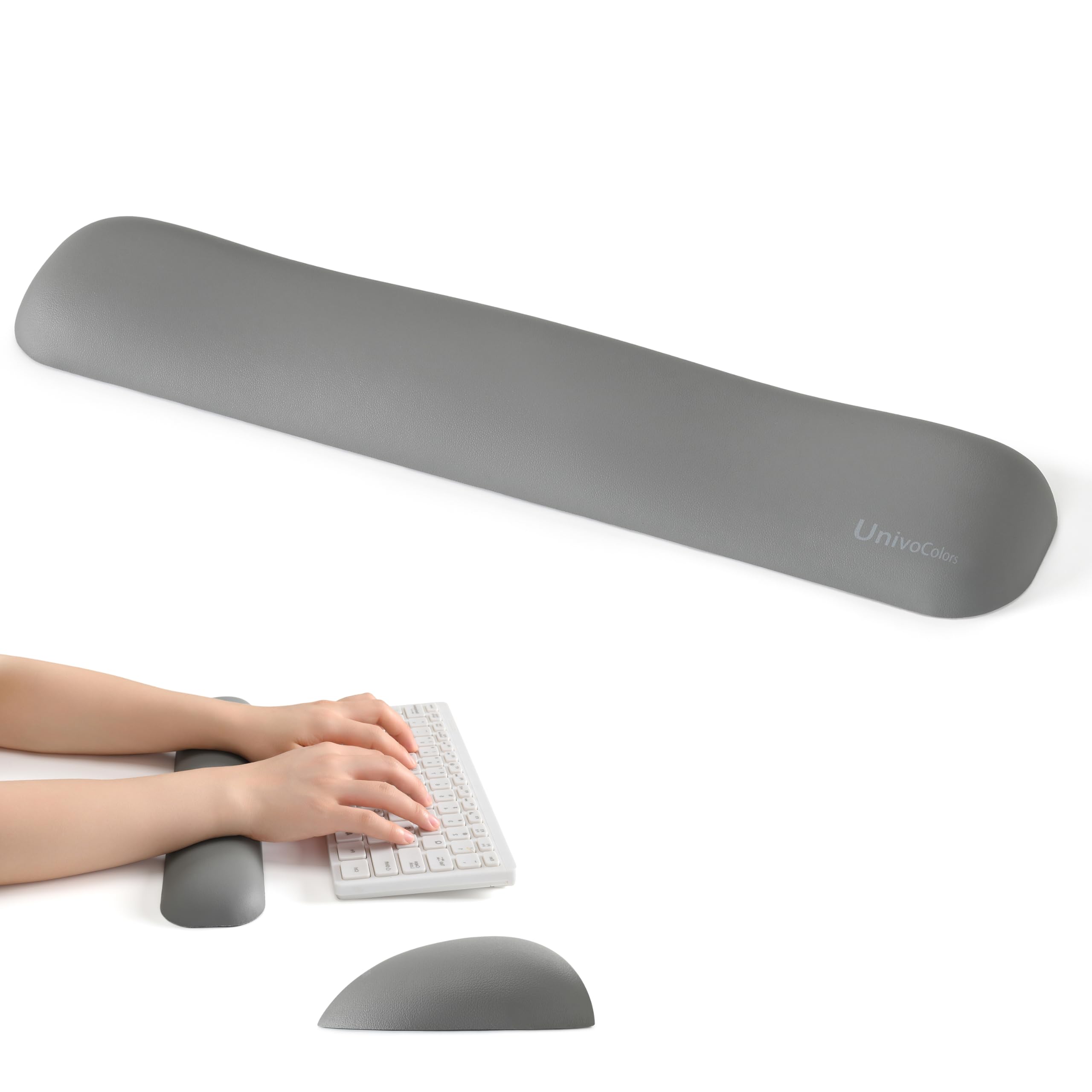 

UnivoColors Wrist Premium PU Ergonomic Reduces Supports Memory Foam Pressure Relieves Wrist Base Rest, Material, Design, Fatigue, Long-Term Use,