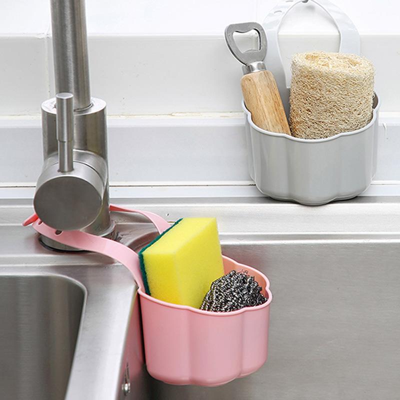 

Кухня Регулируемая TPR Подвесная корзина для хранения Держатель губки Мыло для ванной комнаты Сливная стойка для раковины Новый