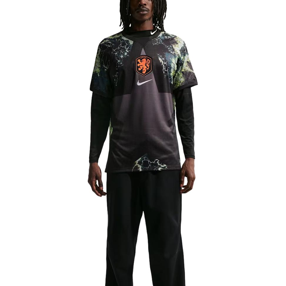Nike Dri-Fit 2026 Season Netherlands Team Goalkeeper Fan Version Quick-Dry Crew Neck Short Sleeve Football Shirt Men tops IB5911-010 S