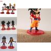 Limited Edition Dragon Ball Pvc Action Figures Including Goku Trunks Vegeta And Bulma 7.5cm
