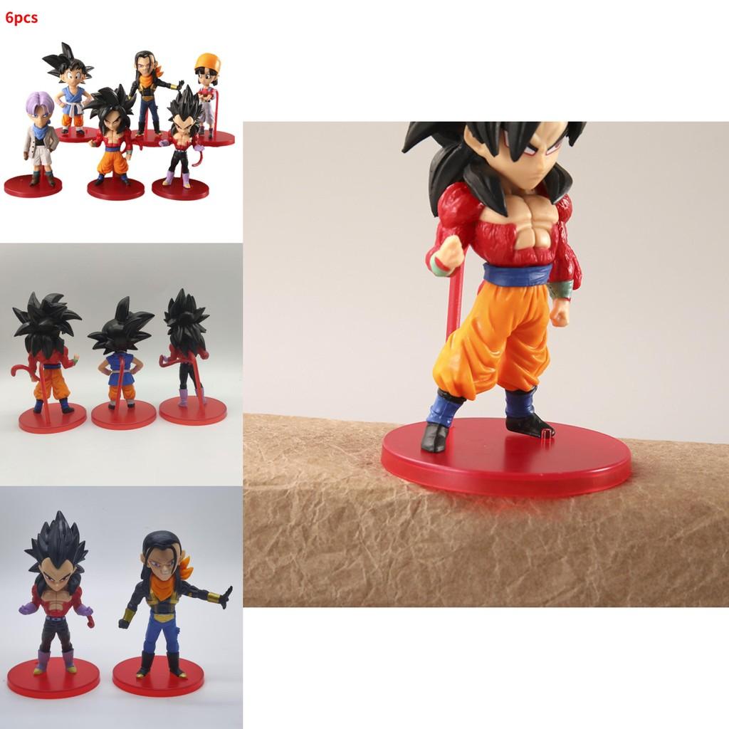 Limited Edition Dragon Ball Pvc Action Figures Including Goku Trunks Vegeta And Bulma 7.5cm