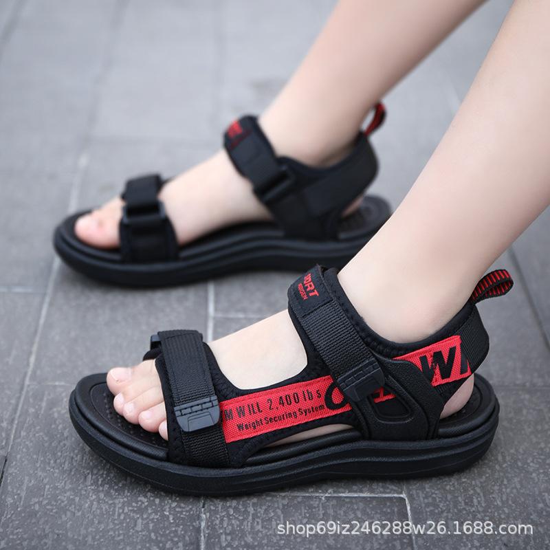 Breathable Kids Beach Shoes Boys Summer Boys Boys Little Boys Toe Sandals Medium Big Summer Kids Tide
