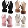 Waterproof Cold-proof Gloves Windproof Touch Screen Gloves Cute Winter Warm Gloves  Cold Weather
