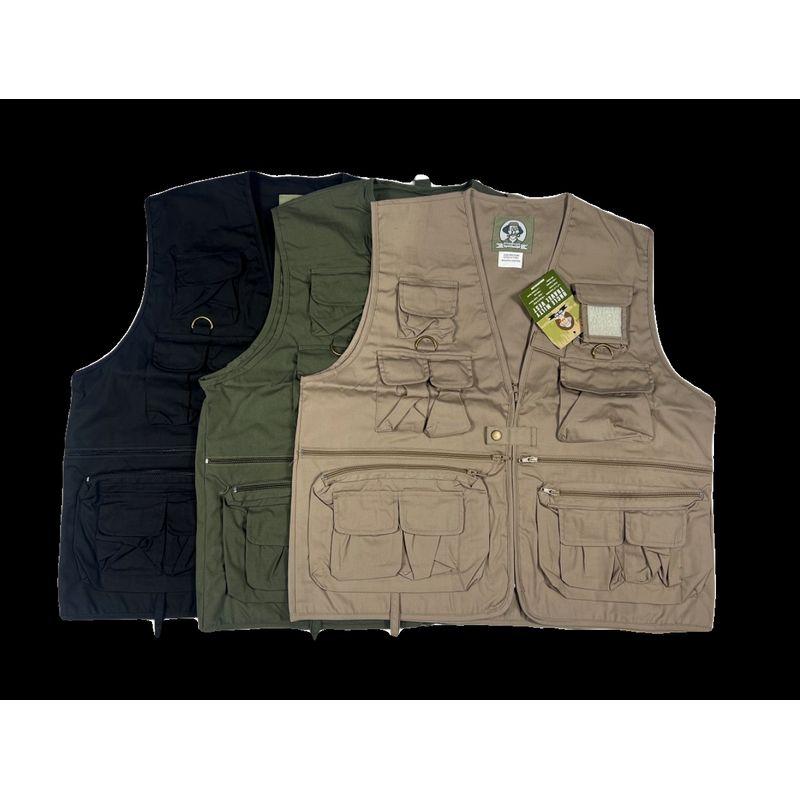 European and American Single Men Outdoor Multi-Pocket Vest Functional Couple Workwear Heavy Industry American Retro Dancing Fishing Vest