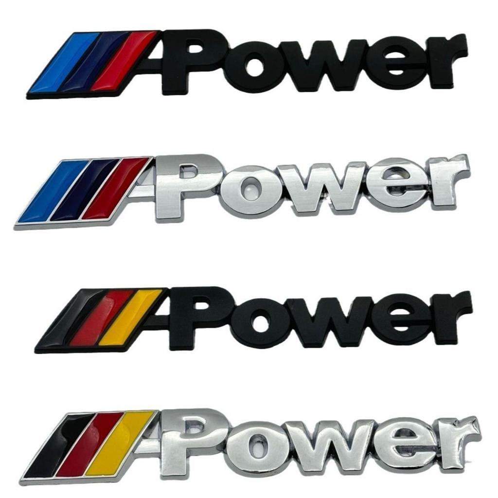 Metalowa Naklejka z Emblematem Tylnym BMW do X1, X5, X6, Serii 3, Serii 5, Modyfikacji M-Power