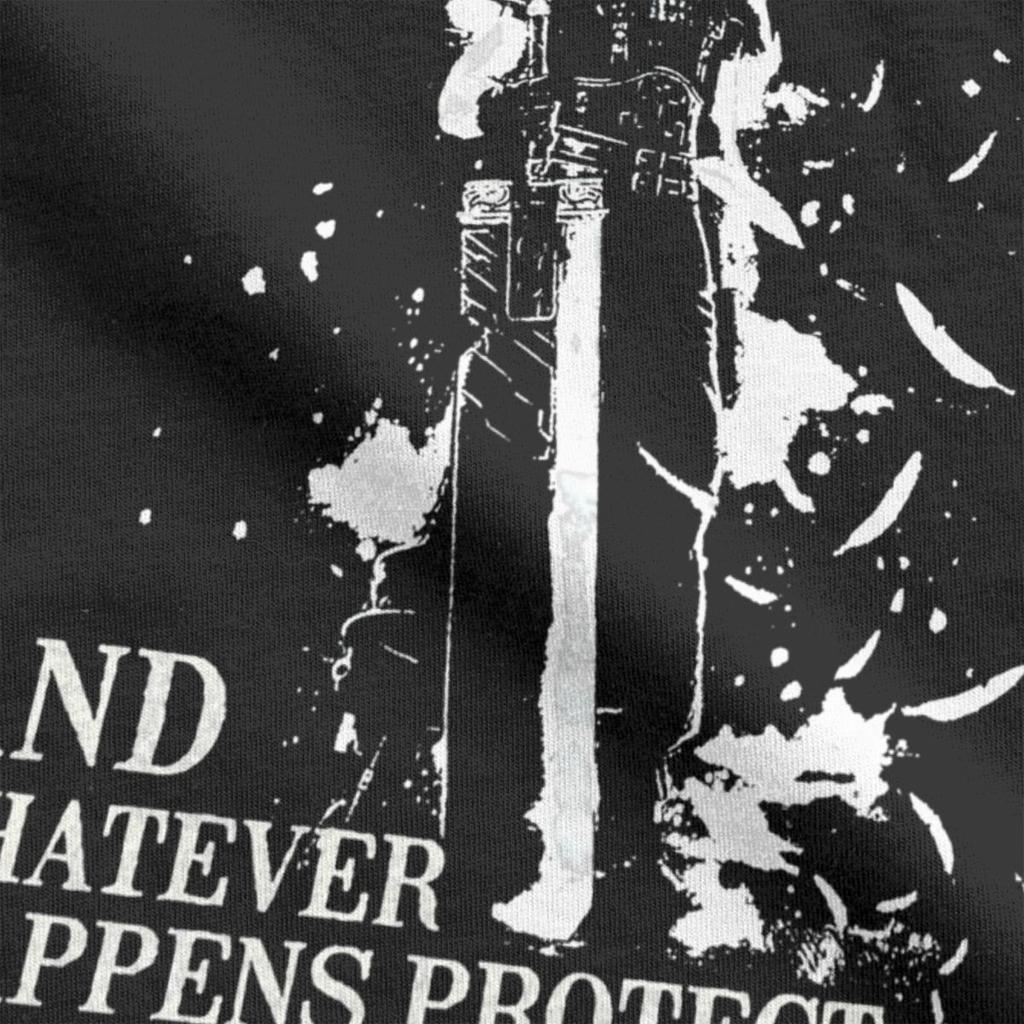 Maglietta Vintage Final Fantasy 7 da Uomo Girocollo 100% Cotone Manica Corta T-Shirt Idea Regalo Abbigliamento