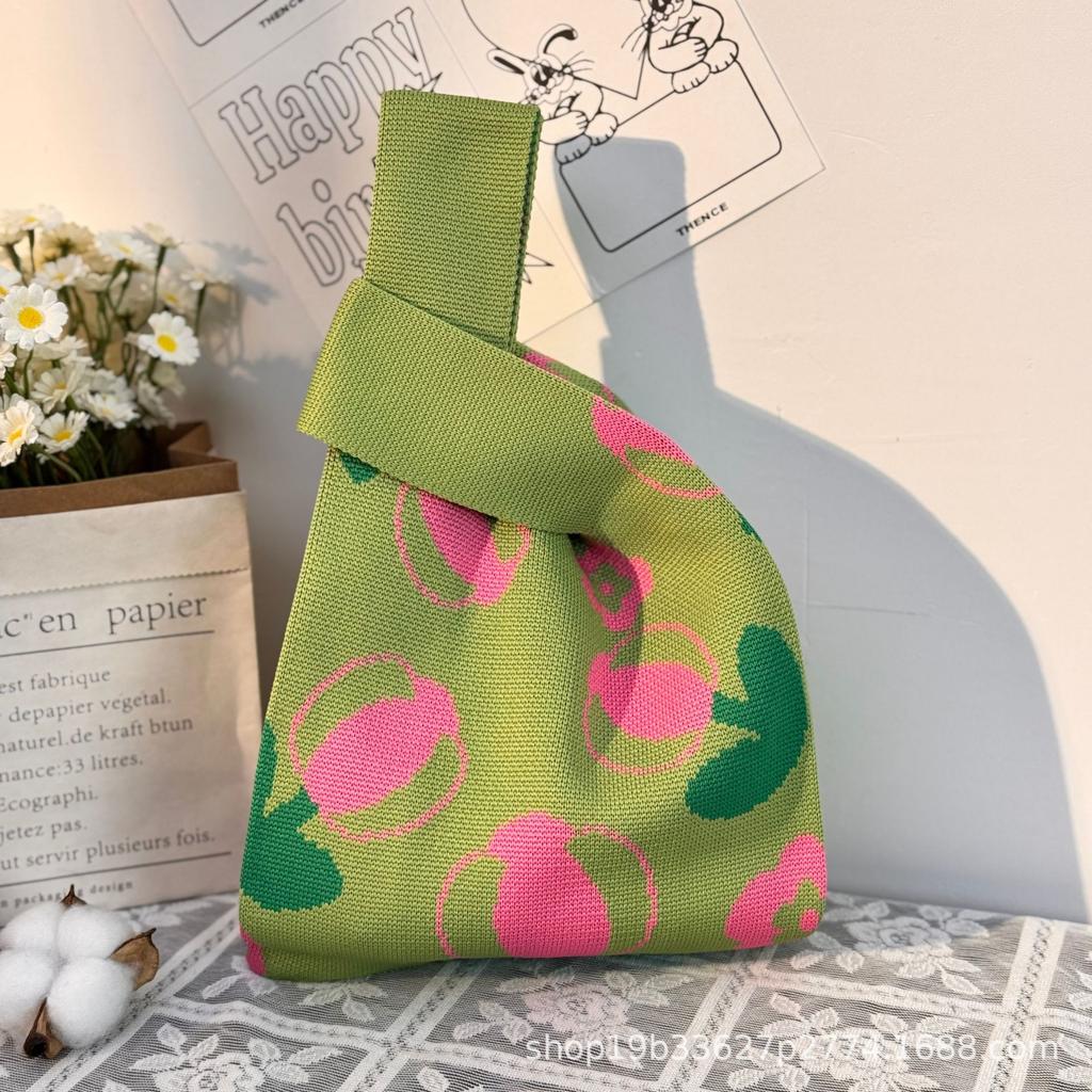 Geantă Tricotată cu Tematică Festivalul Bărcii Dragonului Geantă Cadou pentru Întâlnirea Companiei Geantă de Mână Cadou de Nuntă Geantă Zongzi Geantă Fericită pentru Bomboane