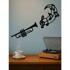 2-Piece Elegant Trumpet Metal Wall Art Decor for Living Room Modern Home Office Holiday Gift