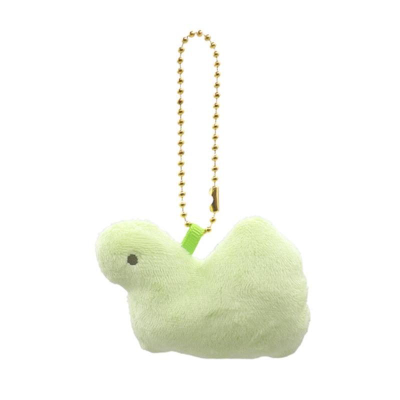 Cute Korean Style Macaron Dinosaur Plush Keychain Soft Short Plush Bag Accessory