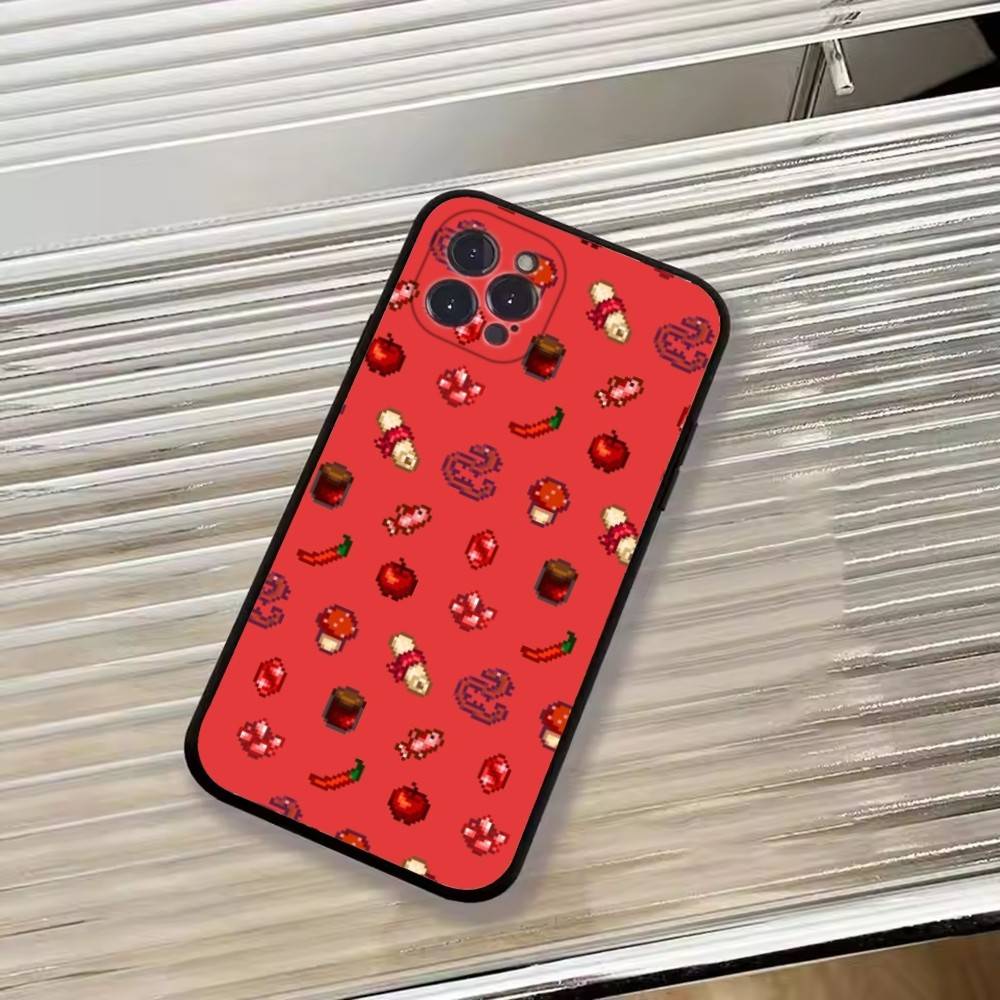 Funny Game S-Stardew valley Phone Case For iPhone 17, 16,15,14,13,12,11 Plus,Pro Max, Others Soft Black Cover