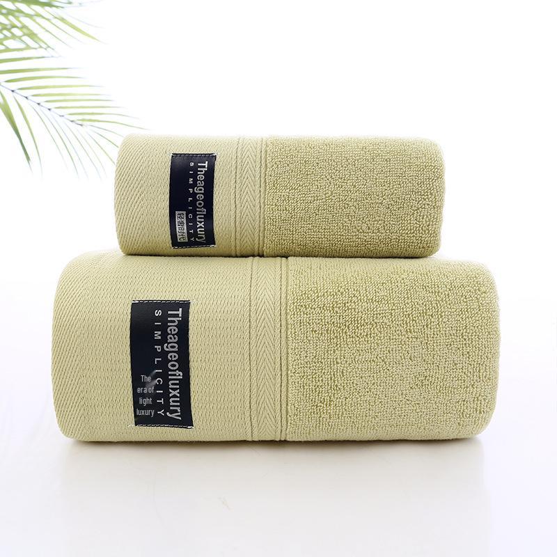 Premium 100% Cotton Towel Set: Soft, Thick Face, Bath, and Wash Towel Collection