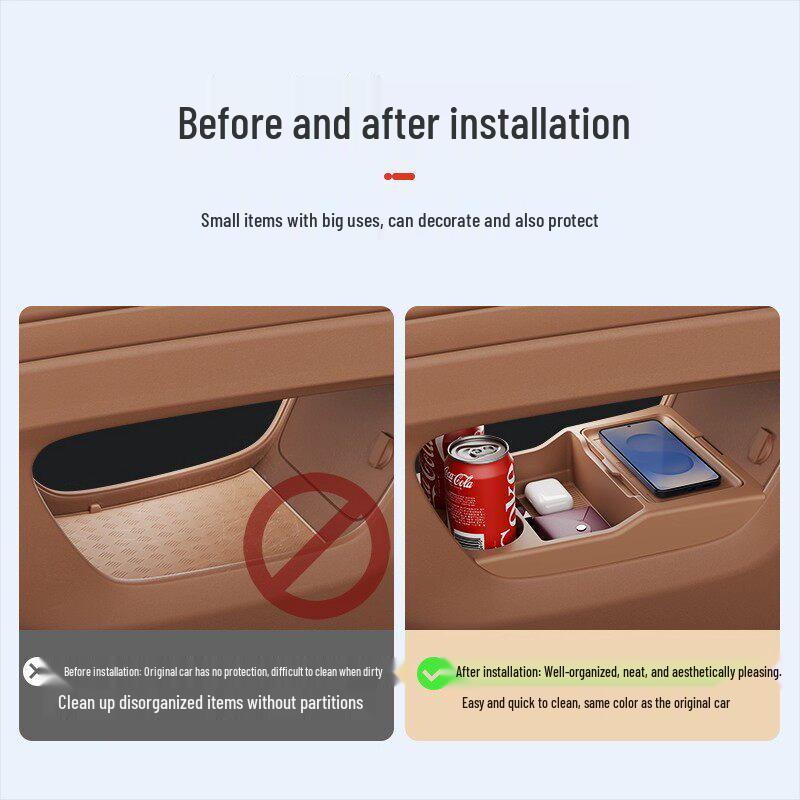Silicone Cup Holder Organizer for Dongfeng Fengshen L8 L7 Central Control Storage Box
