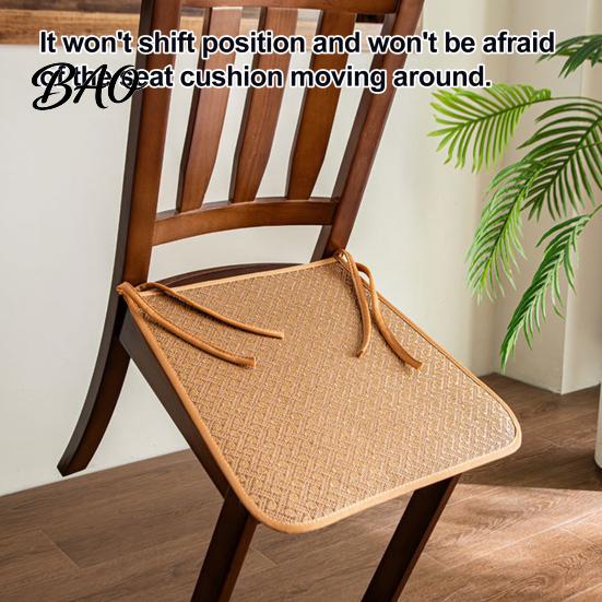 Non-slip Chair Cushion Rattan Seat Cushion, Cooling Pad, Non-Slip Comfortable Pad for Home Office Dinning