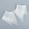 White Retro Hanfu Cloud Shoulder Shawl with Lace Trim & Embroidery for Women