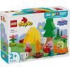LEGO Duplo Peppa Pig Goes Camping Toy - Birthday Present, Building Blocks, Educational Toy for Boys and Girls, Ages 1.5, 2, 4, Toddlers, Pretend Play,