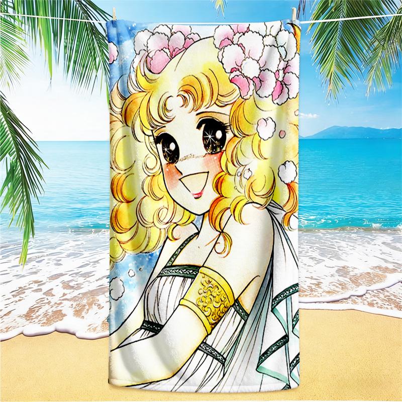 1pc Floral Fantasy Girl Beach Towel,quick Drying Absorbent Beach Towel,outdoor Sports Swimming Beach towel,Soft and Comfortable Y72814