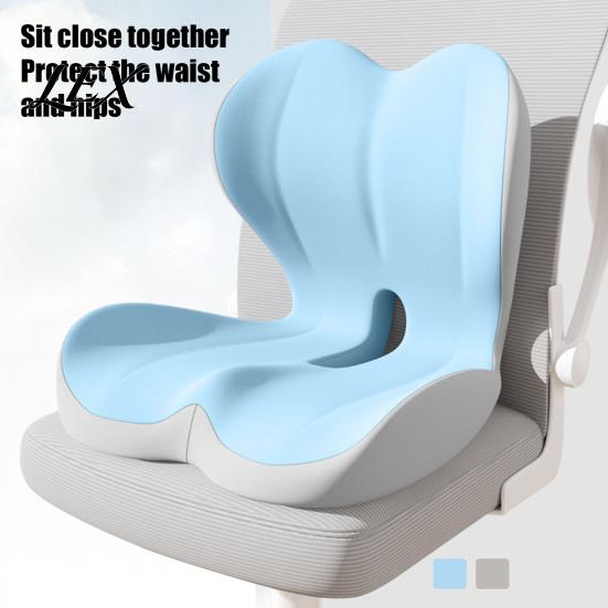 Supportive Cushion for Desk Chair Memory Foam Car Seat Cushion, Ergonomic Lumbar Support Back Pain, Coccyx Relief Non-Slip Office Pad with Breathable