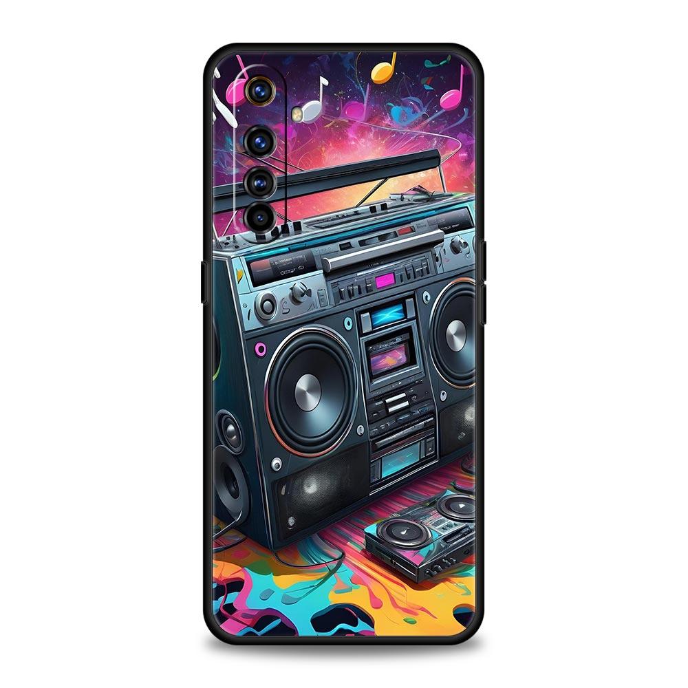 Retro Recording Device Soft TPU For Realme 13 12 11 10 9 Pro Plus GT3 GT2 C21 C25 C35 C53 C55 C67 Pro 5G Phone Case Cover Fundas