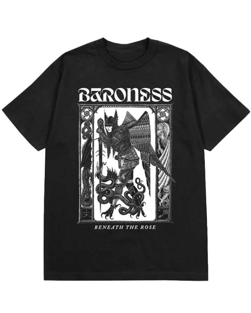 

Винтажная черная футболка с коротким рукавом группы Baroness, все размеры от S до 45XL, XA740, унисекс XL