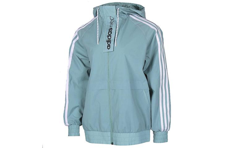 Adidas Neo Jackets Women s Steam White/Asphalt Gray/Black Hooded Moderate Other FK9938 M