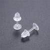 50-Piece Set: Transparent Japanese & Korean DIY Earrings - Eco-Friendly, Non-Allergic Ear Plugs & Needles