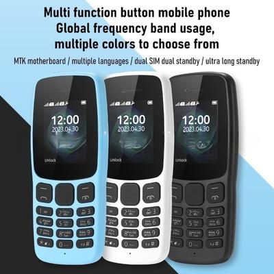 Geradliniges Tastenhandy 106 Funktionsmaschine Seniorenmaschine Multi-Karten 2G Mobiltelefon