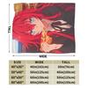 Rias grimory High School DxD Anime Flannel Blanket  Throw Blanket for Home Decor Picnic Novelty Bedspread Sofa Bed Cover