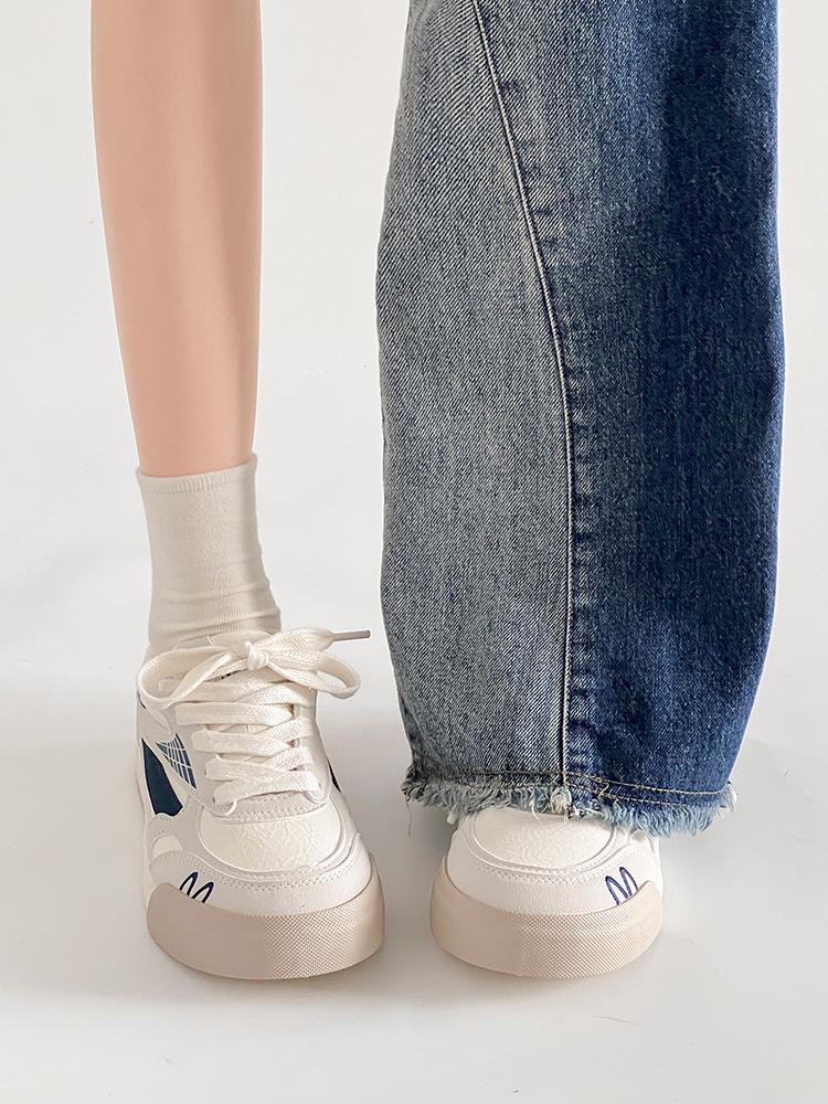 

Women s Cotton Shoes 2026 Spring Autumn New Lightweight Comfortable Casual Shoes Thicken Plush Fahsion Lace Up Warm Board Shoes 35 бежевий