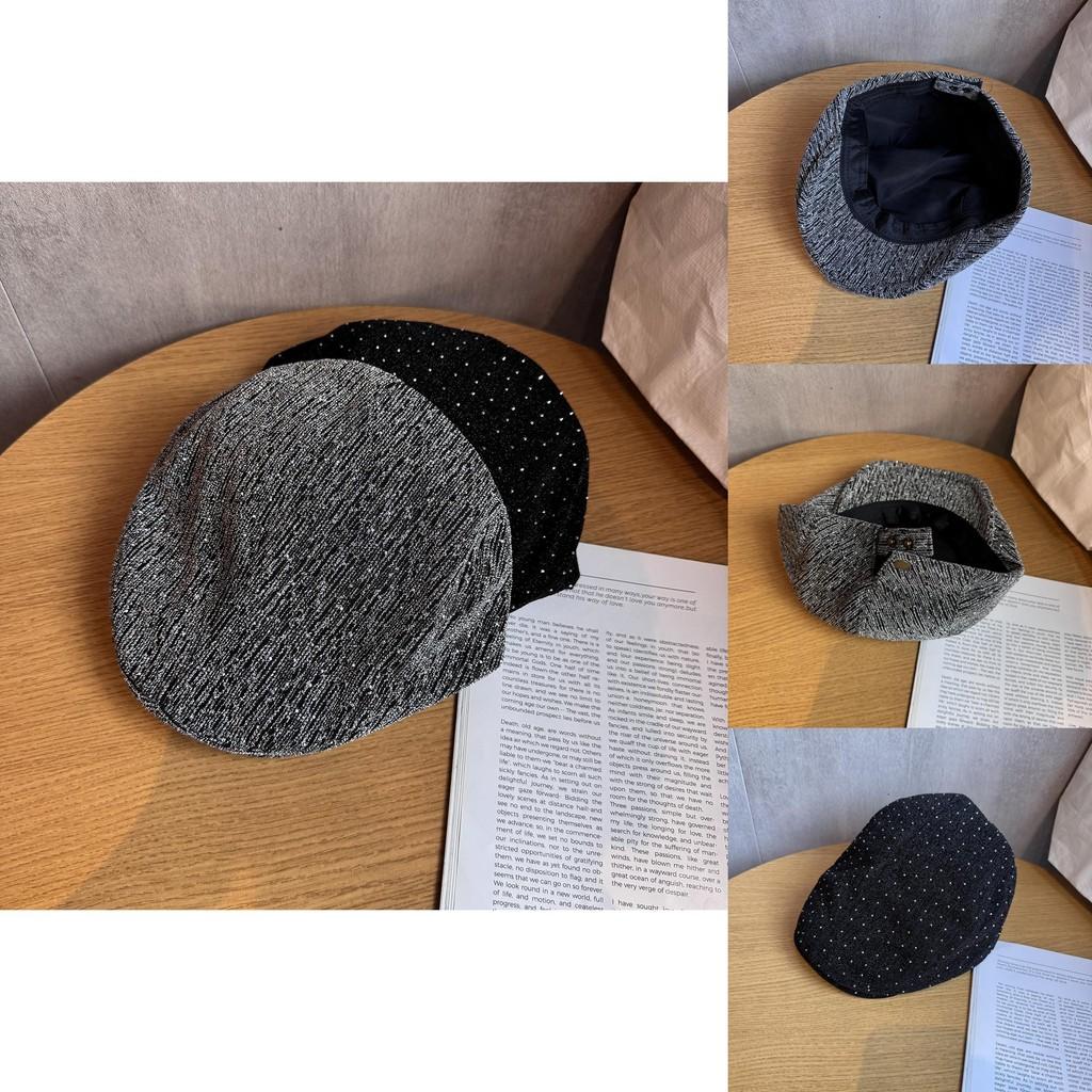 Vintage Cotton Artist Hat With Short Brim And Breathable Design For Casual Wear