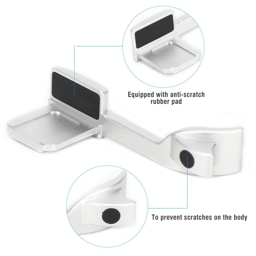 Aluminium Alloy Silver Thumb Grip Finger Handle Accessory for Leica Q Q2 Camera