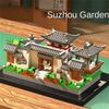 Suzhou Garden puzzle mikročástice sestavení typ stavební blok etnický styl stavebnice hračka