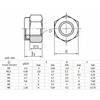 Metal Hexagon Nuts Kits M2-M8 Metric Locking Nuts Nylon Insert Lock Nut  Industrial Machinery Use