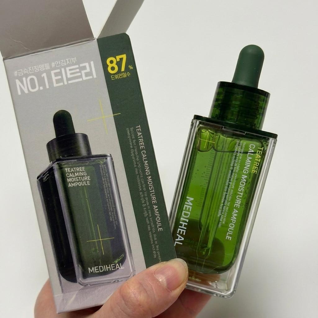 MEDIHEAL Teatree Calming Moisture Ampoule - [KOREAN SKINCARE] 30-Second SOS Redness Relief & Hydrating Serum (50ml)