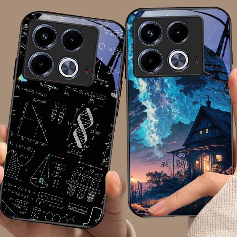 Elementy do nauki dla Infinix Note 40 4G 30i 12 G96 Smart 8 Hot 9 Play 10 11S 12 20i 50 Pro Plus 5G Etui na telefon ze szkła hartowanego