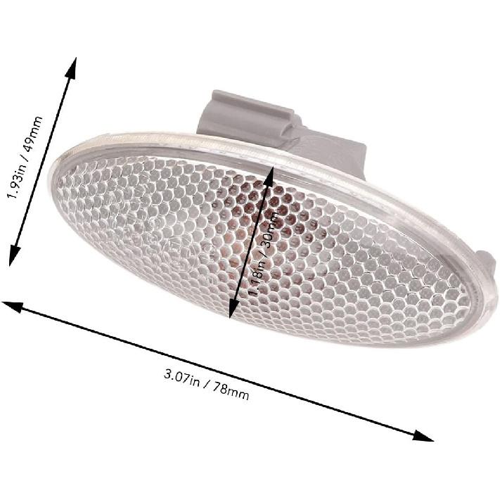 

Side Marker Light, Easy Installation ABS Housing Enhances Night Driving Safety LED Turn Signal Amber Clear Lens Automotive Lighting for Drivers