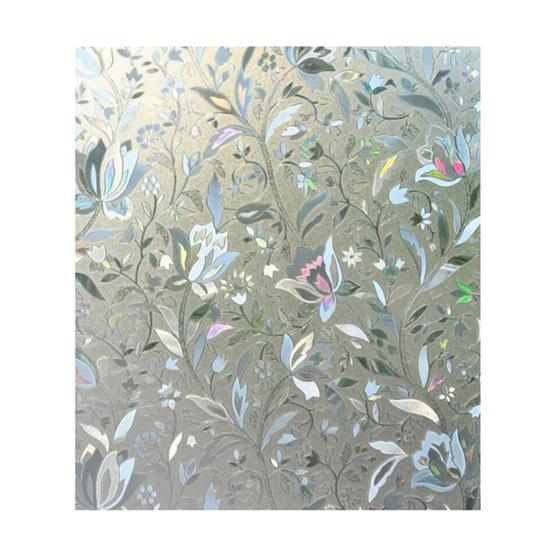 Window Privacy Film Decorative Frosted Static Cling Removable Reusable Home Office Bathroom UV Sun Blocking Glass Sticker Cover