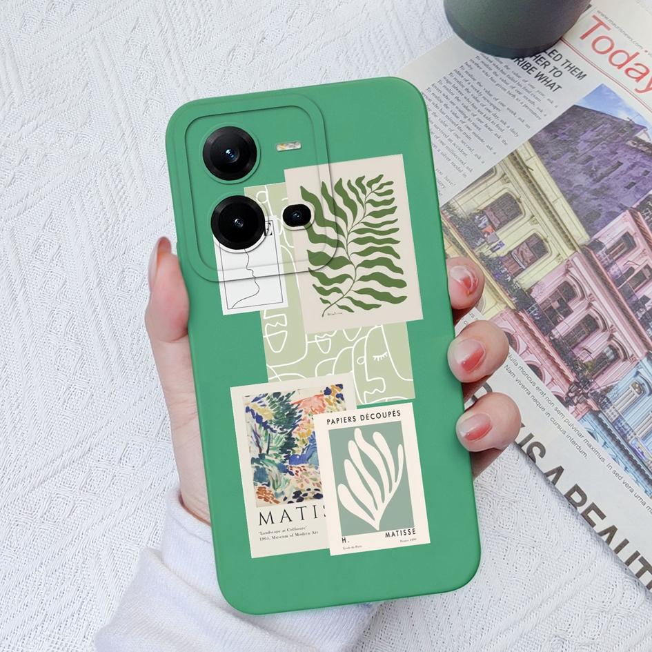 Handyhülle für Vivo Z1 Z3 Z5X V21E V23E V25E V27 Pro V20SE V9 V19 Neo Mode stoßfeste Handyhülle Kameraschutz Weiches Silikon für Vivo Stoßstange