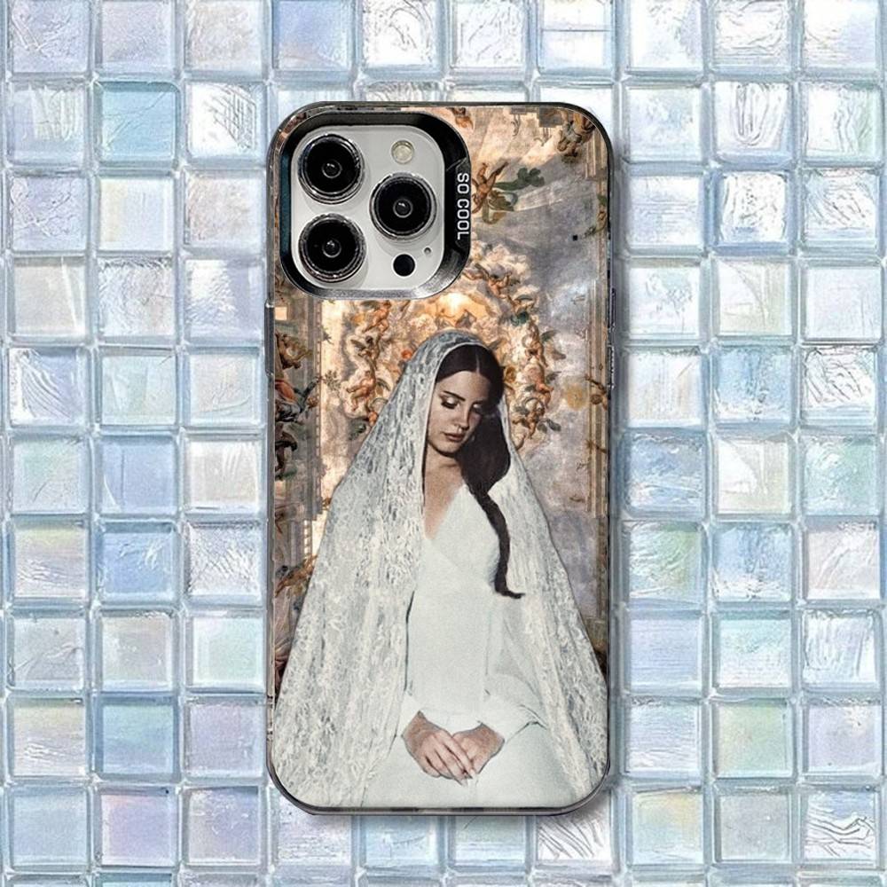 

L-Lana Del Rey Bluebird Phone Case For iPhone 17,16,15,14,13,12,11,Air,X,XR,Pro,Max,Plus IMD Silver Shell iPhone16se4