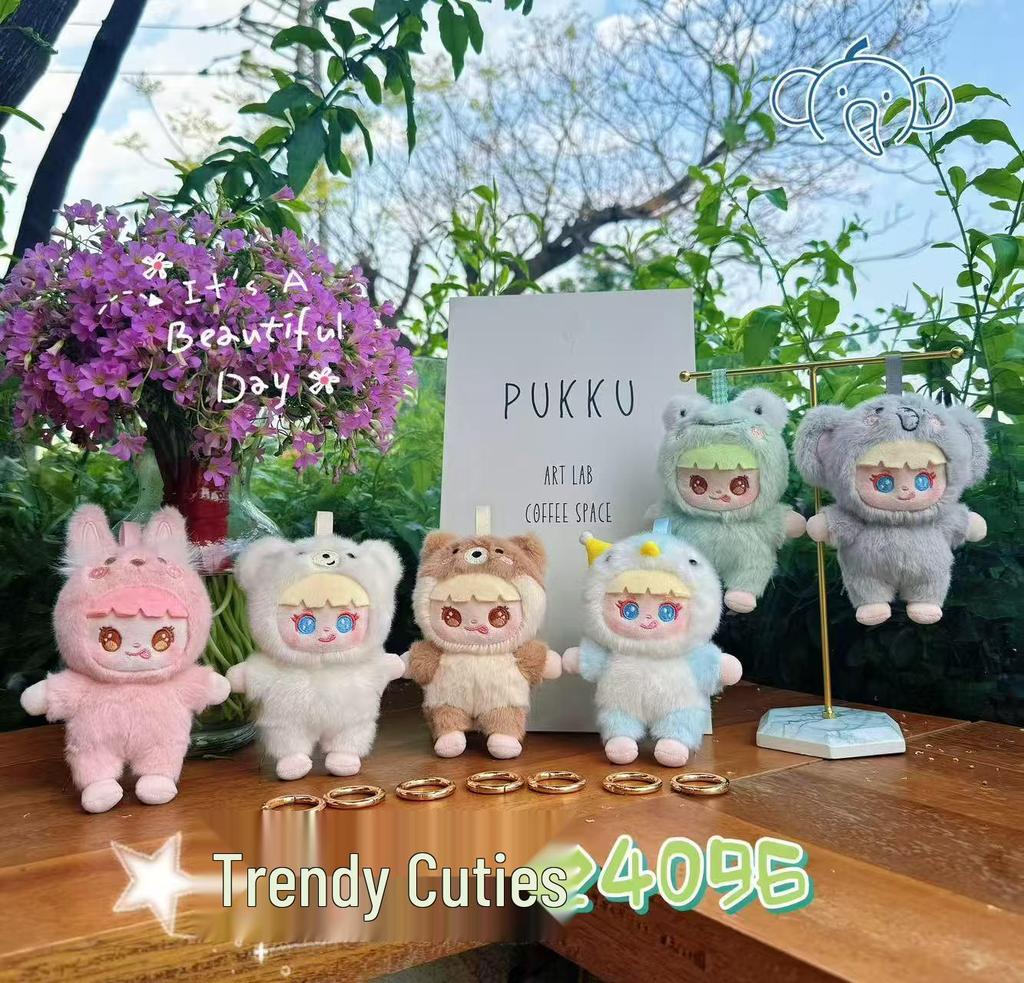 Cartoon Pupu Bear & My Melody Plush Keychain – Cute Backpack Pendant Toy