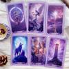 2025 Fantasy Tarot Deck 78 Cards 12x7cm Beginner Rider Waite Premium Quality Double Copper Paper Original Purple Themed Design