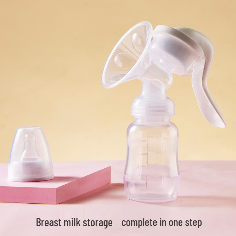 Compact Hands-Free Manual Breast Pump for Moms and Babies