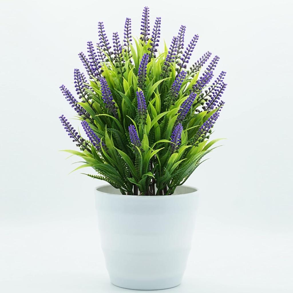Lavender Artificial Flower Pot Artificial Bonsai Interior Decorations Suitable for Home Office Living Room Decoration