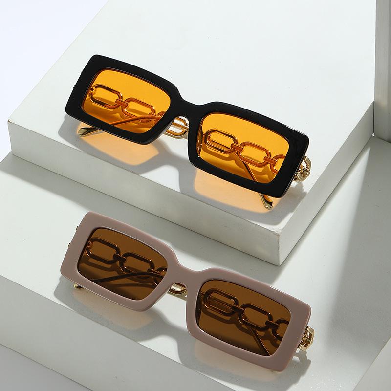 2024 Women's UV400 Square Chain Sunglasses - Versatile & Stylish
