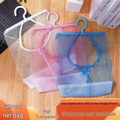 Multifunctional Hanging Mesh Storage Bag for Kitchen & Bathroom