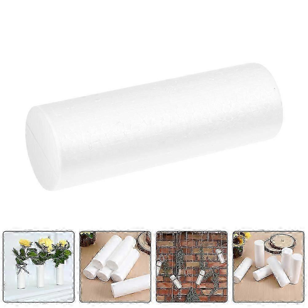 2026 Best!! White Foam Cylinders for DIY Crafts and Decoration Lightweight Sturdy Material Perfect for Creative Projects 10pcs