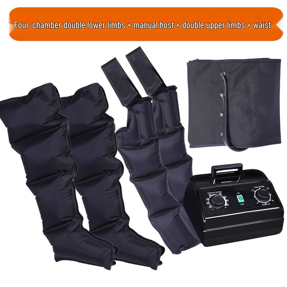 Pneumatic Six-Chamber Leg Massager with Air Wave Therapy