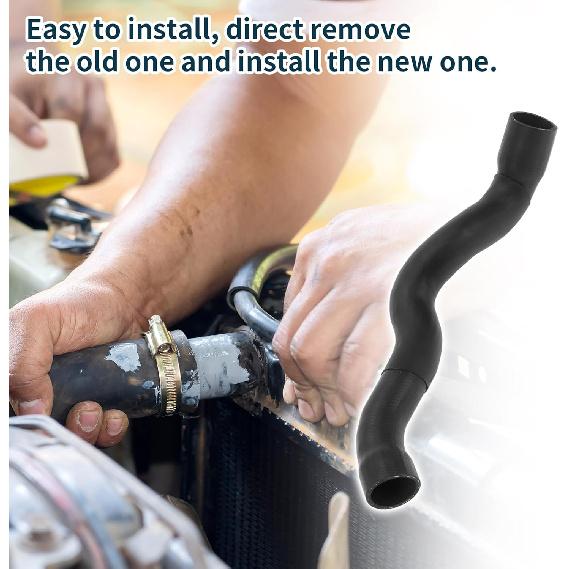 Radiator Coolant Hose for Mercedes-Benz E320 3.2L 1998-2003 Good Sealing No.A2105013282 Lower Heater Hose Black 1 Pc