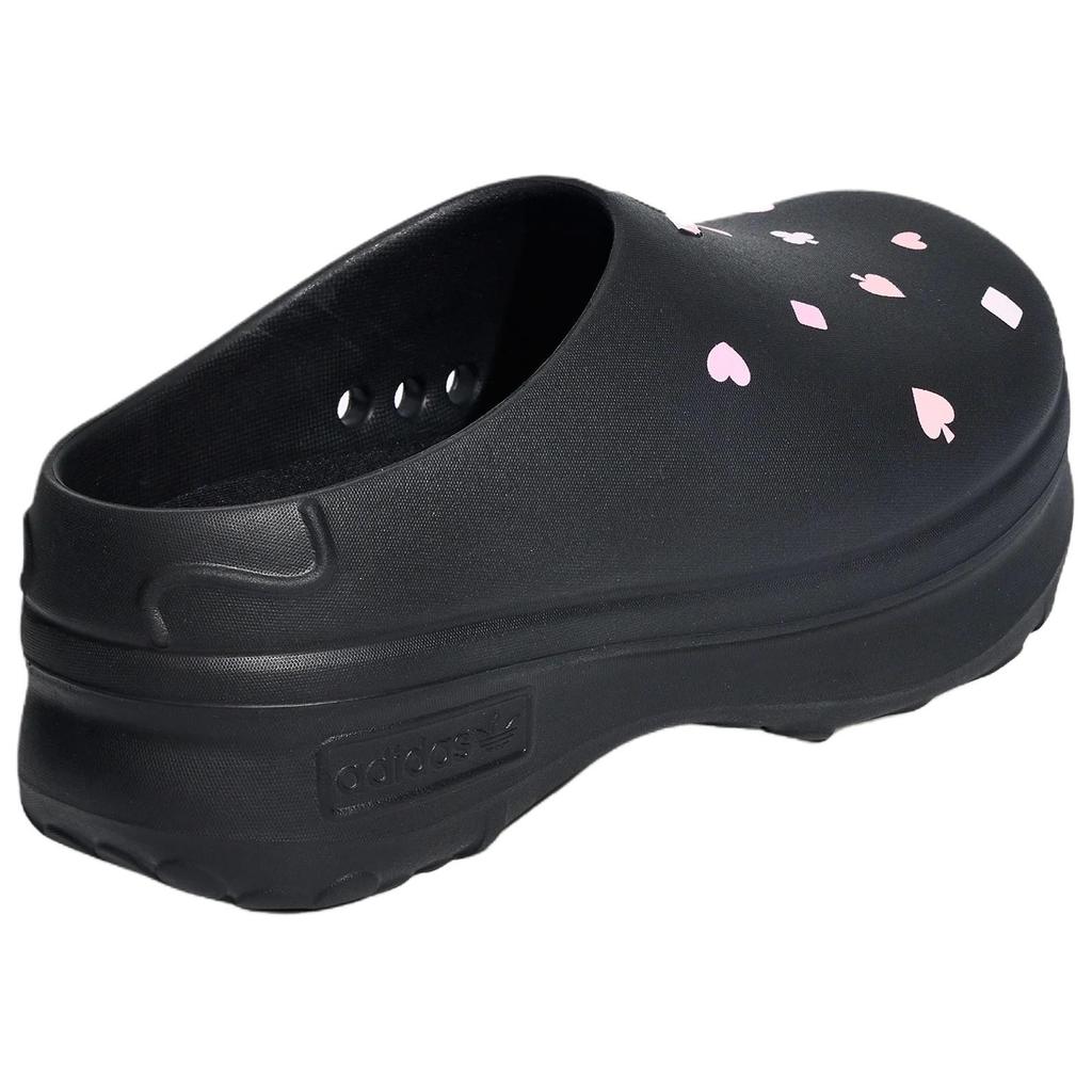 Adidas Originals × Disney Adifom Stan Mule Comfortable Versatile Cheshire Cat Chef Shoes Women Shoes Black KH5901