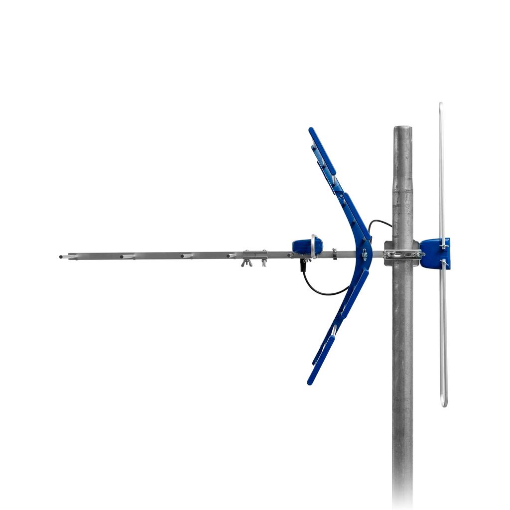 Antenna TV TT W19 Argento COMBO 5G Protetta Telkom Telmor