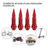 4 Stück 45/60mm Reifenventilkappen Spiked Design Staubdicht Aluminiumlegierung Fahrräder Motorrad Reifenventilkappen Autozubehör